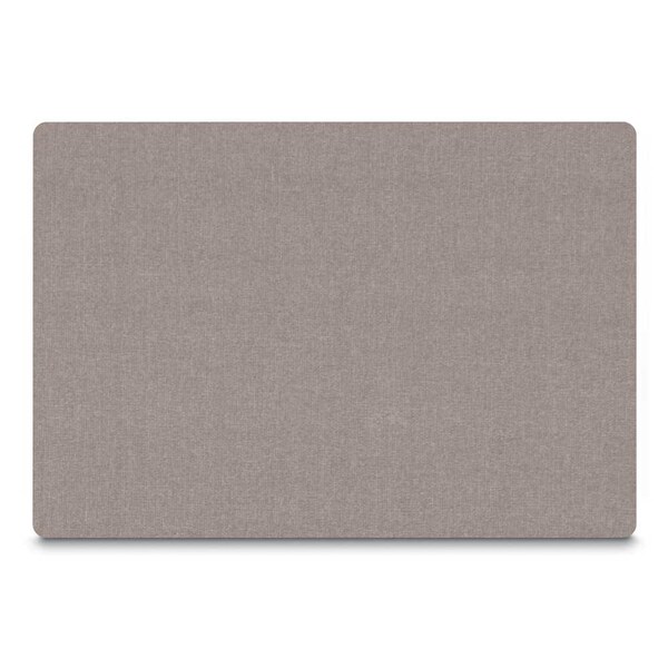 United Visual Products Corkboard, Fabric, Blk/Cld, 3 Door, 72 x 36" UV306-BLACK-CLOUD - main